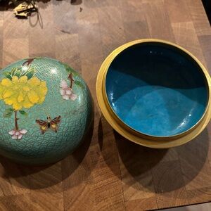 Vintage Cloisonné Decorative Trinket Box